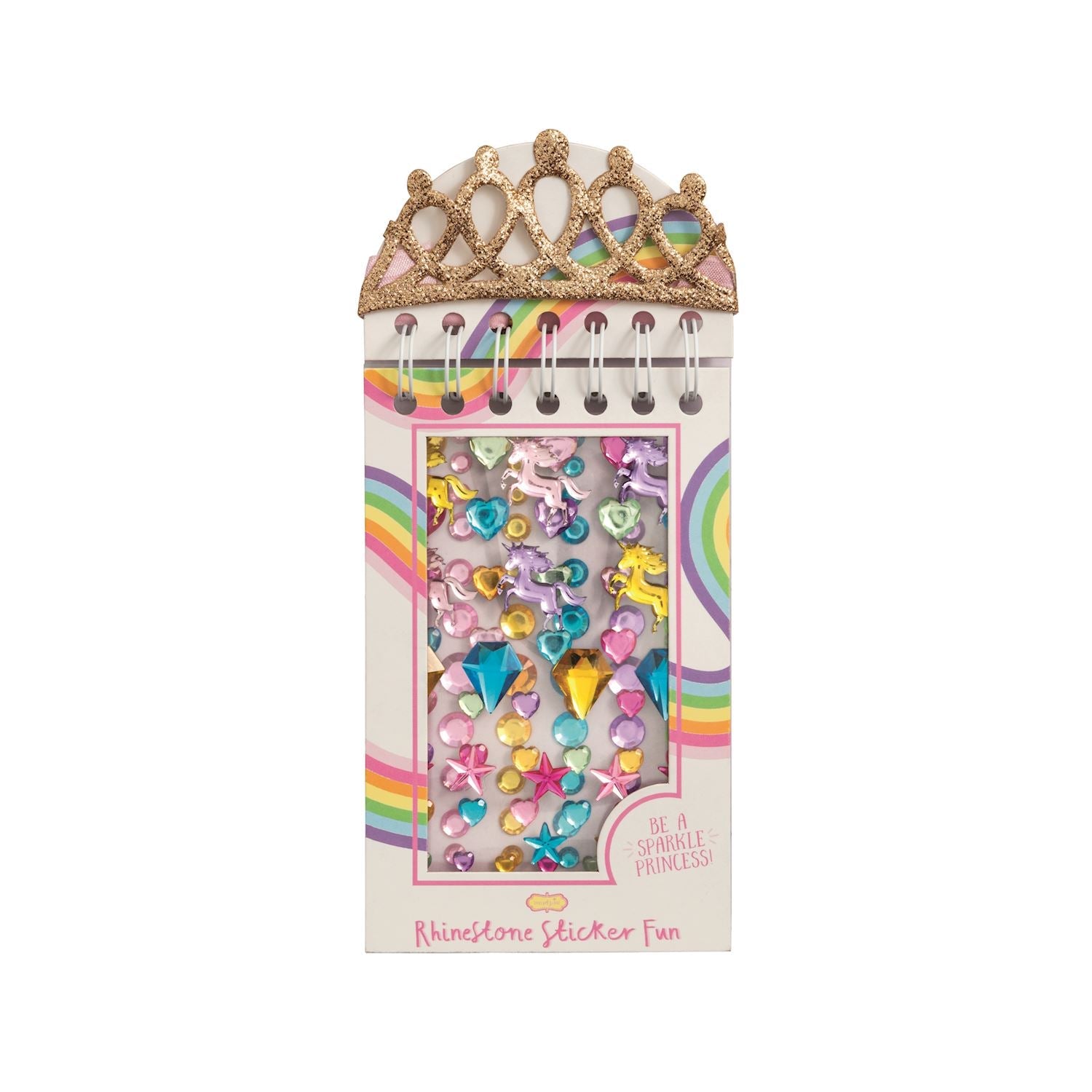 Rhinestone Sticker Book & Crown Sets - Assorted Kids Misc Accessories Mudpie Gold