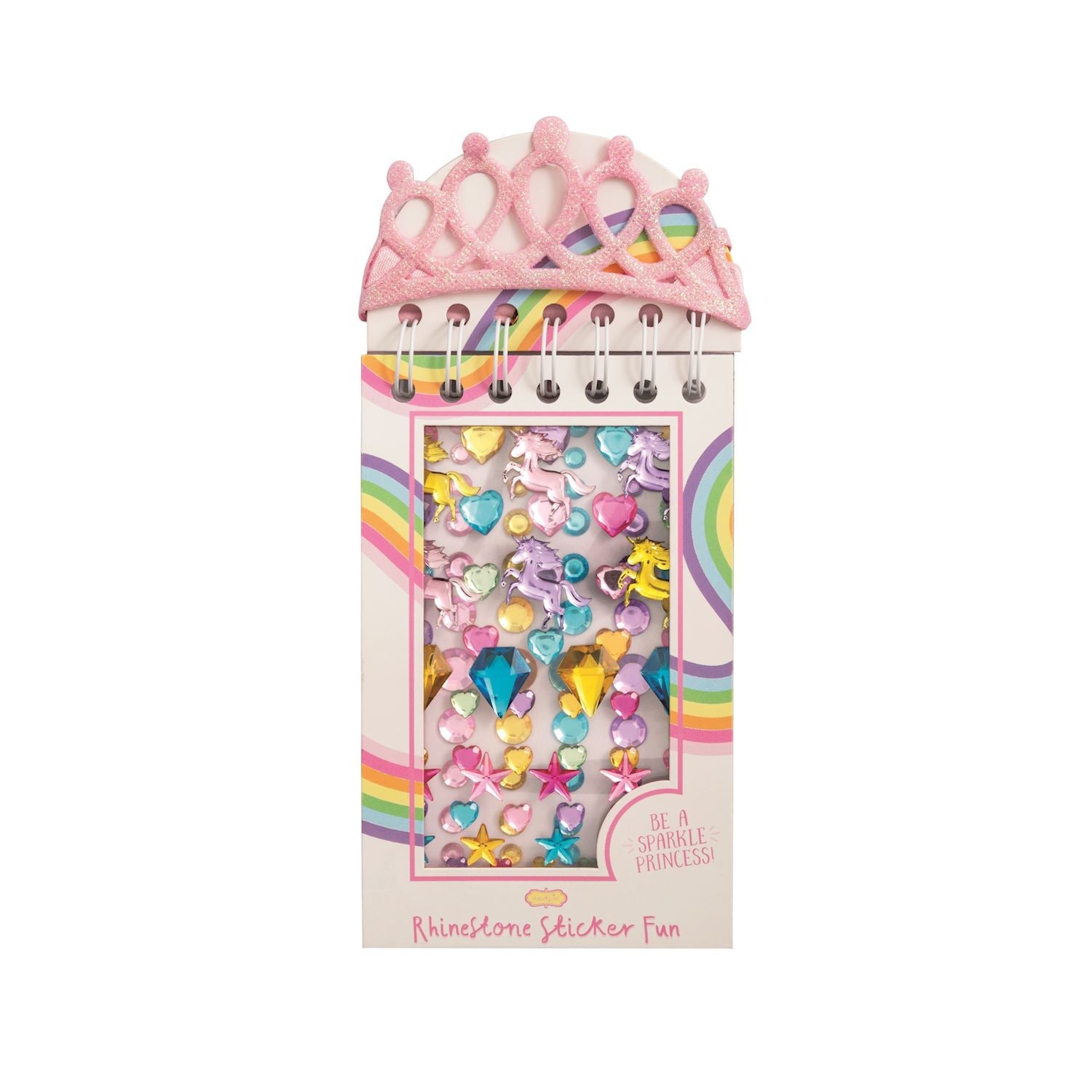 Rhinestone Sticker Book & Crown Sets - Assorted Kids Misc Accessories Mudpie Pink