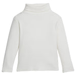 Ribbed Turtleneck - Ivory Girls Tops + Tees Bisby