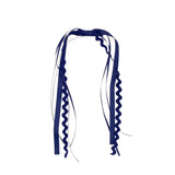 Ric Rac & Grosgrain Streamer - Navy Kids Hair Accessories Wee Ones