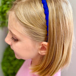 Ric Rac Lined Headband - Lt. Navy Kids Hair Accessories Wee Ones