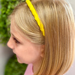 Ric Rac Lined Headband - Yellow Kids Hair Accessories Wee Ones