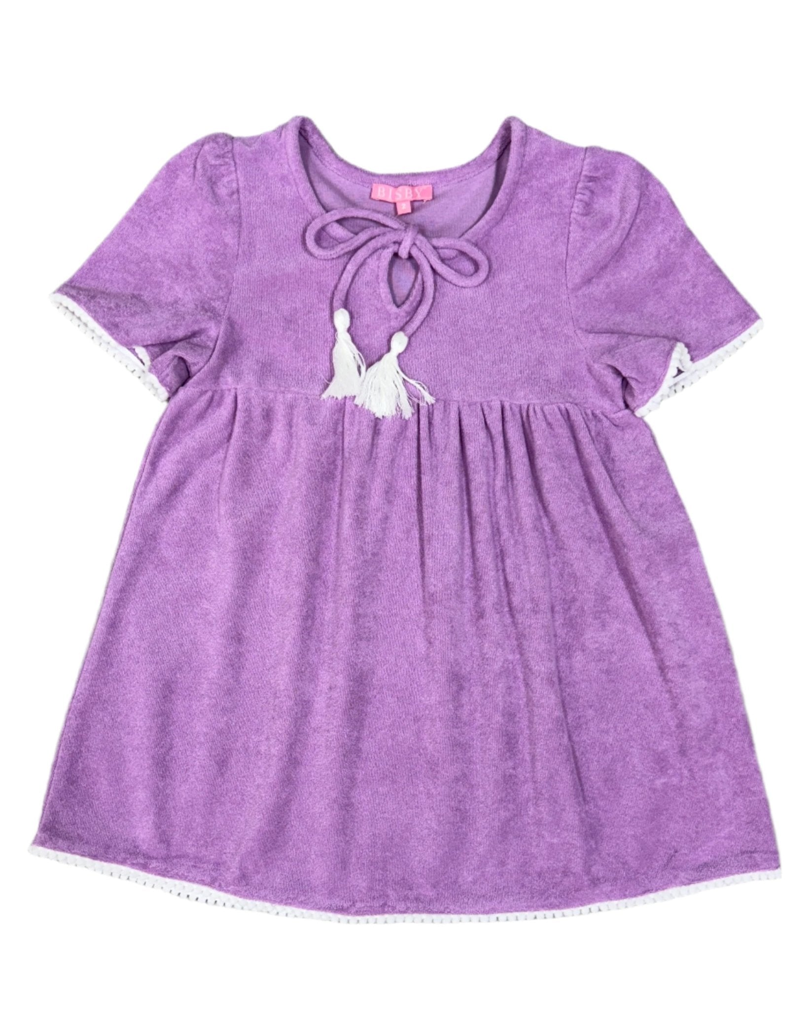 Riviera Dress - Lilac Terry Girls Play Dresses Bisby