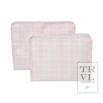 Roadie Large - Pimlico Plaid Pink Zip Pouch - Sugar Babies Children's Boutique/Meg's Shoppe