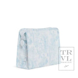 Roadie Medium - Bunny Toile Blue Zip Pouch - Sugar Babies Children's Boutique/Meg's Shoppe