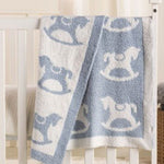 Rocking Horse Chenille Blanket - Sugar Babies Children's Boutique/Meg's Shoppe