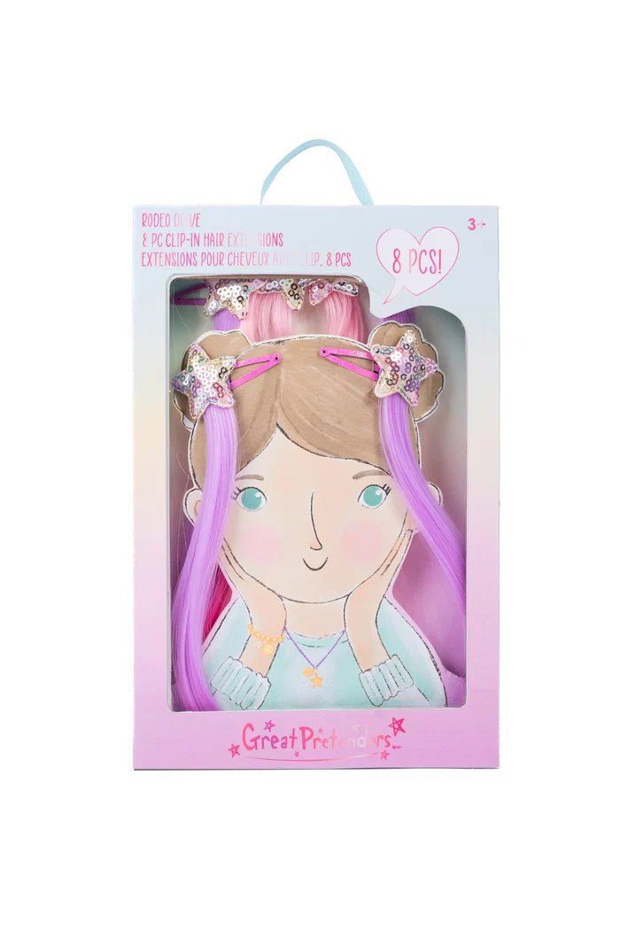 Rodeo Drive Multi Colour Clip In Extensions - Sugar Babies Children's Boutique/Meg's Shoppe