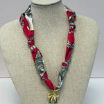 Rodeo Rose Scarf Necklace: Southern Belle Bow Necklaces Deep South Originals, LLC