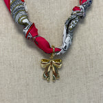 Rodeo Rose Scarf Necklace: Southern Belle Bow Necklaces Deep South Originals, LLC