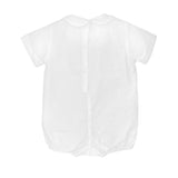 Romper with Pintucks - White Boys Bubbles + Rompers Petit Ami & Zubels