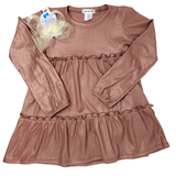 Rona 2 Tier Dress - Rose Gold Girls Occasion Dresses Area Code 407