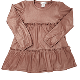 Rona 2 Tier Dress - Rose Gold Girls Occasion Dresses Area Code 407