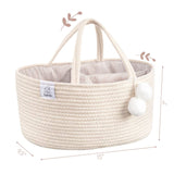 Rope Diaper Caddy - Beige Baby Accessories Fephas