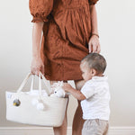 Rope Diaper Caddy - Beige Baby Accessories Fephas