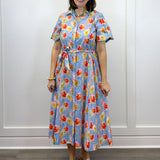 Rosalina Garden Dress - Lt. Blue Long Dresses Umgee