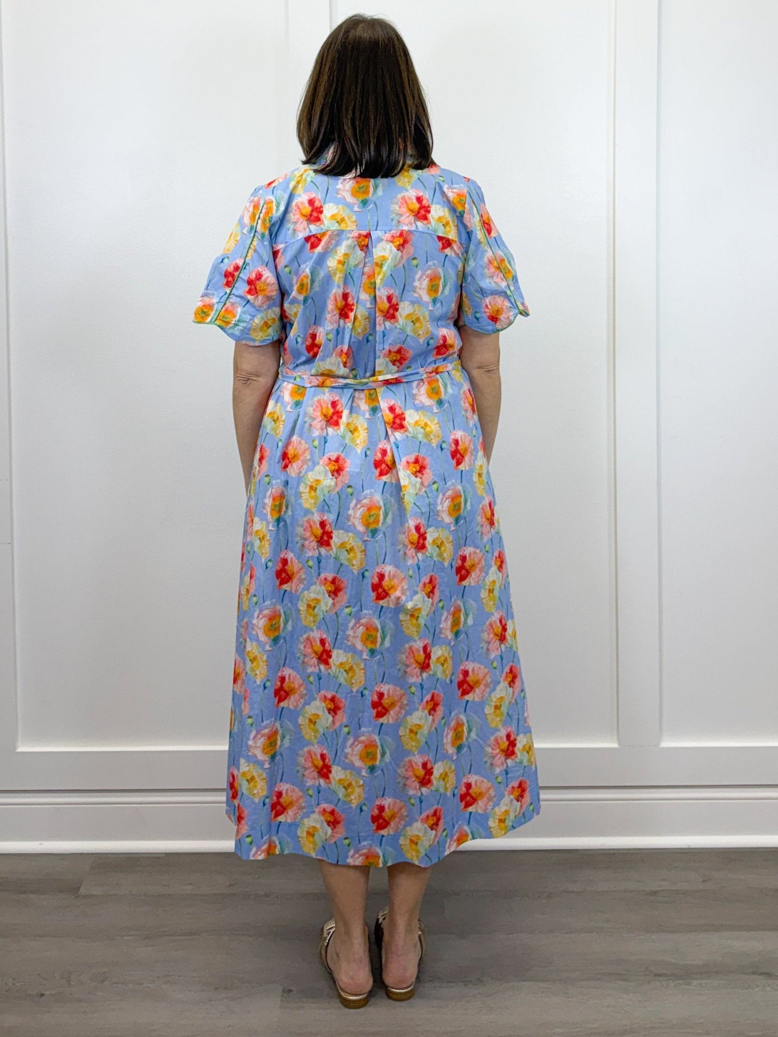 Rosalina Garden Dress - Lt. Blue Long Dresses Umgee