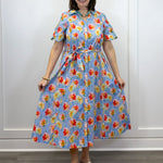 Rosalina Garden Dress - Lt. Blue Long Dresses Umgee