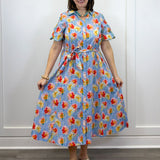 Rosalina Garden Dress - Lt. Blue Long Dresses Umgee