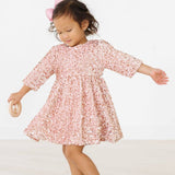 Rose Gold Velvet Sequin Dress Girls Occasion Dresses Mila & Rose