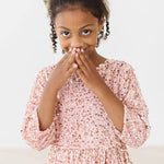 Rose Gold Velvet Sequin Dress Girls Occasion Dresses Mila & Rose