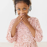 Rose Gold Velvet Sequin Dress Girls Occasion Dresses Mila & Rose