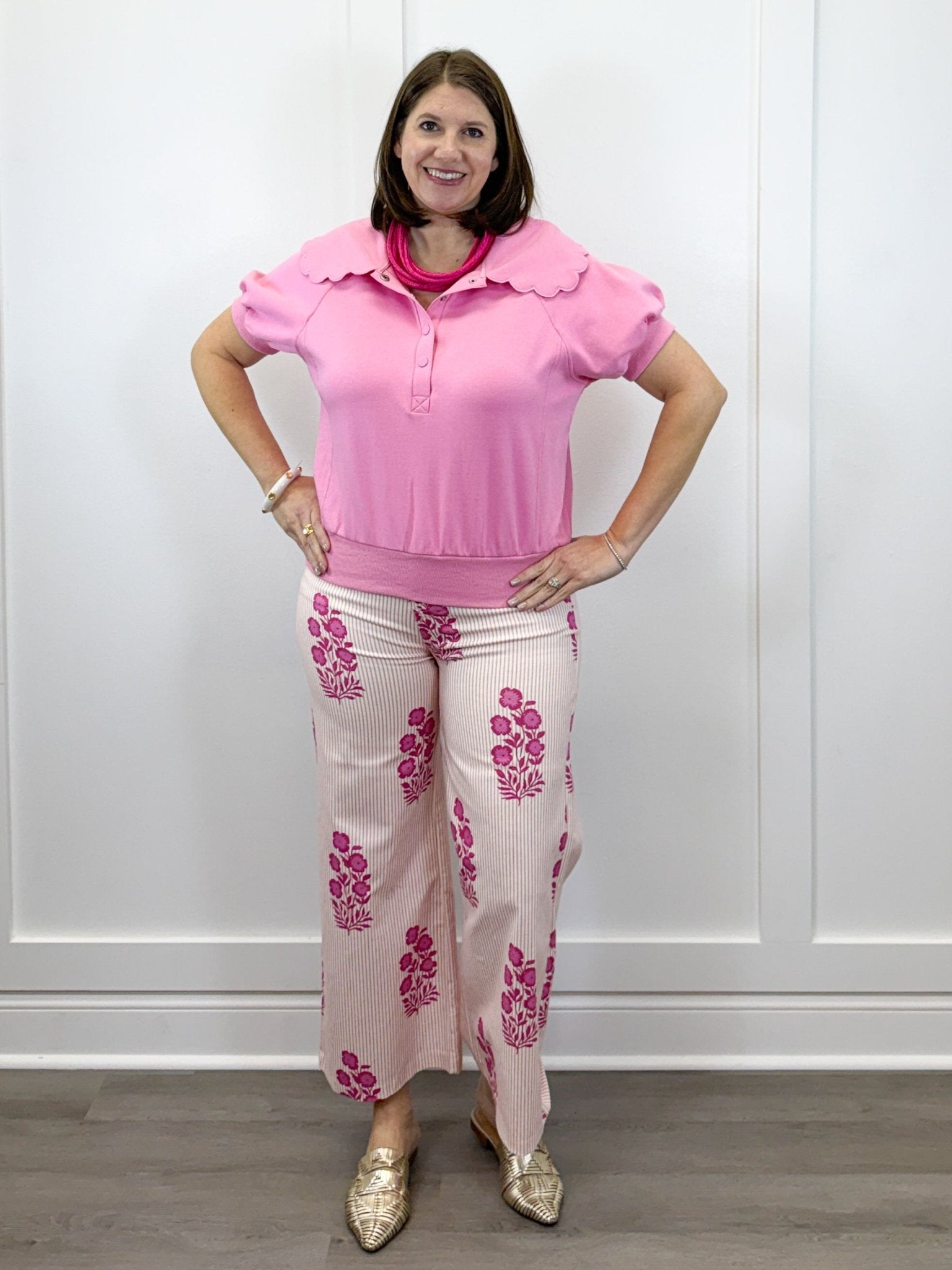 Rosebud Stripe Trousers Jeans Entro