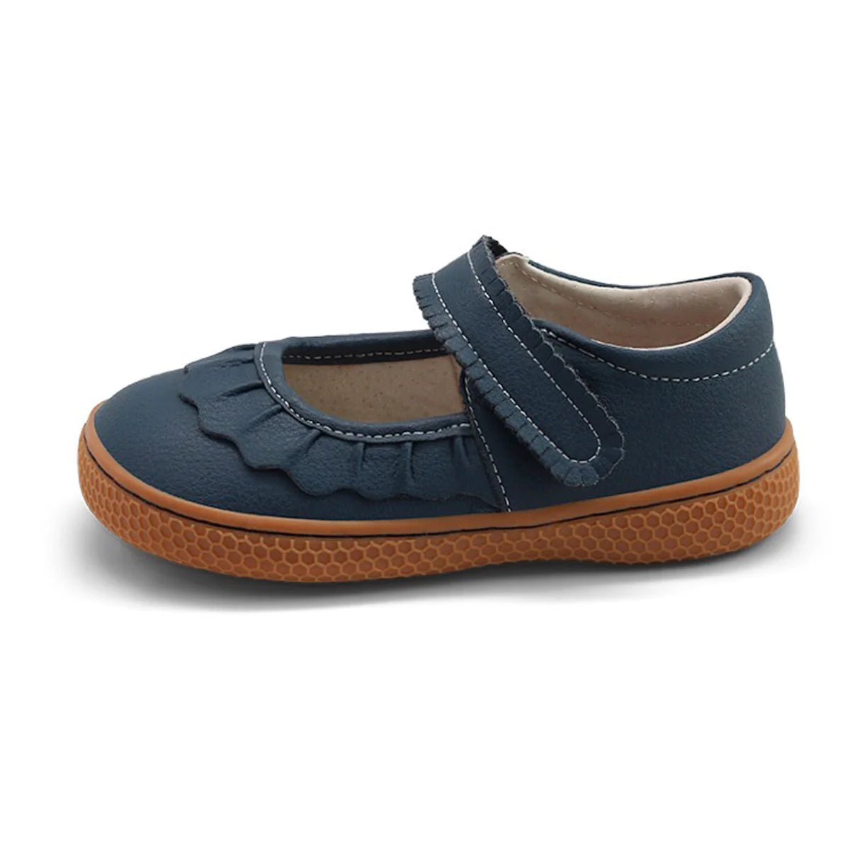 Ruche Classic Mary Jane - Navy Girls Shoes Livie and Luca