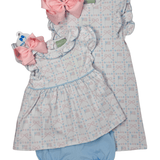 Ruffle Neck Bloomer Set - USA Flags Girls Sets Sage & Lilly