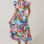 Rumi Town Ruffle Midi Dress Long Dresses Sugarlips