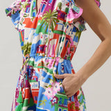 Rumi Town Ruffle Midi Dress Long Dresses Sugarlips