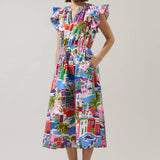 Rumi Town Ruffle Midi Dress Long Dresses Sugarlips
