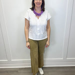 Run Around Wide Pants - Light Camel Jeans Zenana