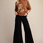 Saddle Up Short Sleeve Sweater - Sugar Babies Children's Boutique/Meg's Shoppe