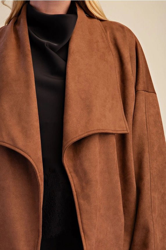 Saddlewood Drape Jacket - Sugar Babies Children's Boutique/Meg's Shoppe