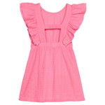 Sadie Dress - Taffy Pink Embroidery Girls Occasion Dresses Bisby