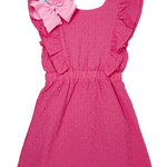 Sadie Dress - Taffy Pink Embroidery Girls Occasion Dresses Bisby