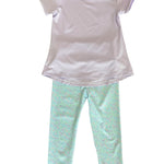 Sadie Scallop Legging - Frosted Floral Girls Pants + Leggings Set Athleisure
