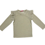Sadie Top - Gold Stripe Girls Tops + Tees Bisby