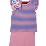 Sage Skort Set - Purple & Pink Girls Sets Millie Jay