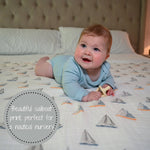 Sailing Away Baby Muslin Swaddle Blanket Baby Accessories LollyBanks