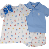 Salt Water Soiree Porter Polo Set Boys Sets Cypress Row