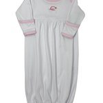 Santa Baby Embroidered Gown - Pink - Sugar Babies Children's Boutique/Meg's Shoppe