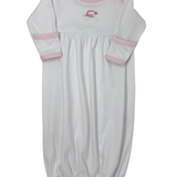 Santa Baby Embroidered Gown - Pink - Sugar Babies Children's Boutique/Meg's Shoppe