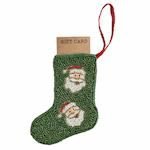 Santa Beaded Stocking Ornament Seasonal Mudpie
