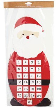 Santa Christmas Countdown Door Hanger Seasonal Mudpie