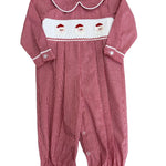 Santa Smocked Boys Bubble Longall Boys Sets Three Sisters