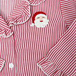 Santa Stripe Ruffle Pajamas Kids Pajamas Sweet Dreams