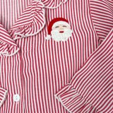 Santa Stripe Ruffle Pajamas Kids Pajamas Sweet Dreams