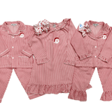 Embroidered Santa Striped Gown Kids Pajamas Sweet Dreams