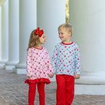 Santa's Workshop Ruffle Pant Set Girls Sets Trotter Street Kids